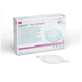 SOLVENTUM TEGADERM FOAM ADHESIVE DRESSING - Foam Adhesive Dressing, 4" x 4 ", Oval, 10/bx, 4 bx/cs | Quantity - 1x CS