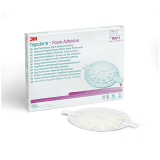 SOLVENTUM TEGADERM FOAM ADHESIVE DRESSING - Foam Adhesive Dressing, 4" x 4 ", Oval, 10/bx, 4 bx/cs | Quantity - 1x CS