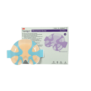 SOLVENTUM TEGADERM SILICONE FOAM BORDER DRESSING - Small Sacral Dressing, 6" x 6.75", 10/bx, 4 bx/cs (Short-dated; Non-Returnable) | Quantity - 1x CS