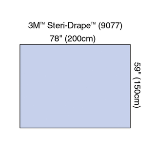 SOLVENTUM DRAPES & SHEETS - Steri-Drape Adhesive Towel Drape, 29" x 29", Absorbent Impervious Material, 40/bx, 4 bx/cs | Quantity - 1x CS