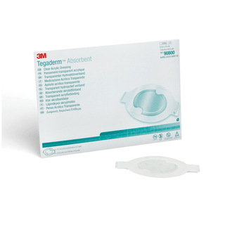 SOLVENTUM TEGADERM ABSORBENT CLEAR ACRYLIC DRESSINGS - Dressing, Large Square, Pad Size 5.9" x 6", Overall Size 7.9" x 8", 10/bx, 4 bx/cs | Quantity - 1x CS