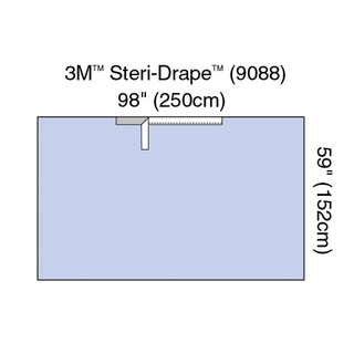SOLVENTUM DRAPES & SHEETS - Steri-Drape Adhesive Towel Drape, 29" x 29", Absorbent Impervious Material, 40/bx, 4 bx/cs | Quantity - 1x CS