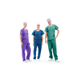 MOLNLYCKE BARRIER WEARING APPAREL - SCRUB SHIRTS - Shirt Scrub, X-large, Blue 12/bg 4bg/cs  | Quantity - 1x CS