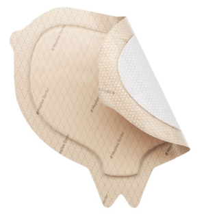 MOLNLYCKE WOUND DRESSING - MEPILEX BORDER SACRUM - Border Foam Sacrum Dressing, 8.7 x 9.8 (22 x 25cm), Self-Adherent Soft Silicone, 10/bx, 4bx/cs  | Quantity - 1x CS