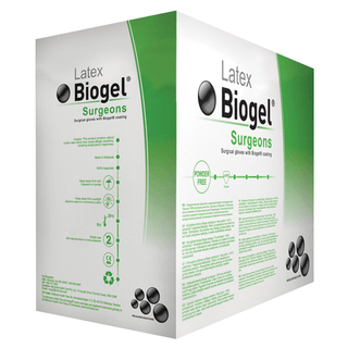 MOLNLYCKE BIOGEL SURGEON GLOVES - Surgeon Glove, Size 7, Sterile, Latex, Powder Free (PF), 50/bx, 4 bx/cs (30 cs/plt)  | Quantity - 1x CS