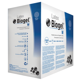 MOLNLYCKE BIOGEL MICROSURG GLOVES - Microsurg Glove, Size 8, Sterile, Latex, Powder Free (PF), 50/bx, 4 bx/cs  | Quantity - 1x CS