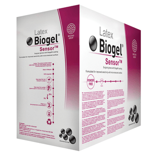MOLNLYCKE BIOGEL SENSOR GLOVES - Surgical Glove, Size 5, Sterile, Latex, Powder Free (PF), 50/bx, 4 bx/cs  | Quantity - 1x CS