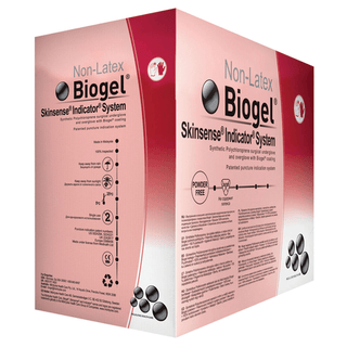 MOLNLYCKE BIOGEL SKINSENSE INDICATOR GLOVES - Surgical Glove, Size 8, Sterile, Non-Latex, Powder Free (PF), 50/bx, 4 bx/cs  (Short-Dated; Non-Returnable) | Quantity - 1x CS