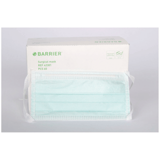 MOLNLYCKE BARRIER ANTI-FOG FACE MASK - Face Mask, Green, 60/bx, 10 bx/cs | Quantity - 1x CS