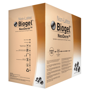 MOLNLYCKE BIOGEL NEODERM GLOVES - Surgical Glove, Size 8, Sterile, Non-Latex, Powder Free (PF), 50/bx, 4 bx/cs  | Quantity - 1x CS
