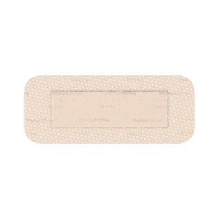 MOLNLYCKE MEPILEX BORDER FLEX LITE DRESSING - Self-Adherent Absorbent Foam Dressing, 4" x 4", 5/bx, 10 bx/cs  | Quantity - 1x CS