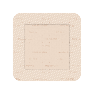 MOLNLYCKE MEPILEX BORDER FLEX LITE DRESSING - Self-Adherent Absorbent Foam Dressing, 4" x 4", 5/bx, 10 bx/cs  | Quantity - 1x CS