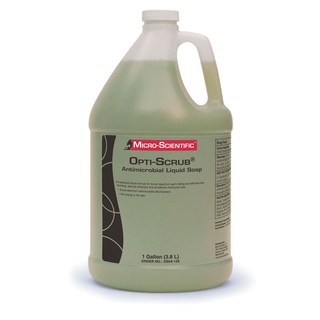 MICRO-SCIENTIFIC OPTI-SCRUB SKIN CLEANSER - Opti-Scrub Liquid Antimicrobial Skin Cleanser, 1 Gallon, 4/cs  (36 cs/plt) | Quantity - 1x CS