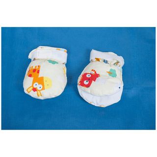 MEDI-TECH INTERNATIONAL PROTECTIVE MITTS - Pediatric Mitts, Double Padded, Flap To View Fingers , Latex-Free, Infant (0-1 year) | Quantity - 1x PR