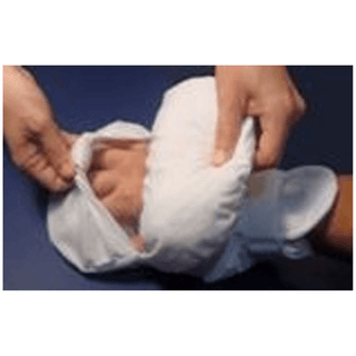MEDI-TECH INTERNATIONAL PROTECTIVE MITTS - Pediatric Mitts, Double Padded, Flap To View Fingers , Latex-Free, Infant (0-1 year) | Quantity - 1x PR