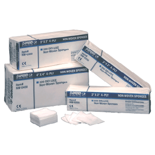 MYDENT NON-WOVEN SPONGES - Non-Woven Sponge, 4" x 4", 4-ply, Non-Sterile. 2000/cs | Quantity - 1x CS