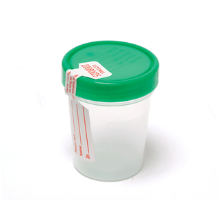 PRO ADVANTAGE URINE SPECIMEN CONTAINERS - Specimen Container, Screw-On Lid, 4 oz, Non-Sterile, 25/slv, 20 slv/cs (16 cs/plt) | Quantity - 1x CS