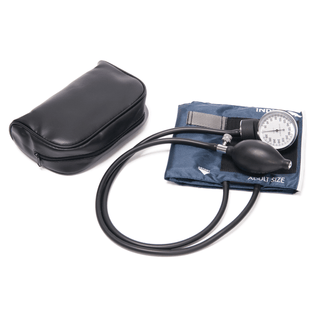 PRO ADVANTAGE DELUXE ANEROID SPHYGMOMANOMETER - Aneroid, Small Adult, Black, Latex Free (LF) (091320) | Quantity - 1x EA