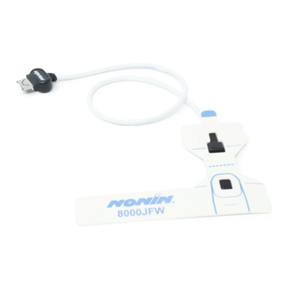 NONIN WRISTWORN ACCESSORIES & CONSUMABLES - SpO2 Sensor, Finger Clip, Reusable, 8000AA-WO2, Wrist-Ox2, 16 Pin (12 inch/30 cm), for use with WristOx2 3150 (Continental US Only - including Alaska & Hawaii) (DROP SHIP ONLY) | Quantity - 1x EA