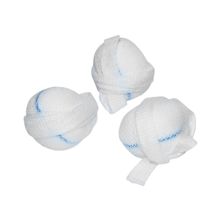 DUKAL TONSIL & ADENOID SPONGES - Double Strung Tonsil Sponge, 15" Blue Thread, Sterile 5s, Large, 1", 100/cs | Quantity - 1x CS