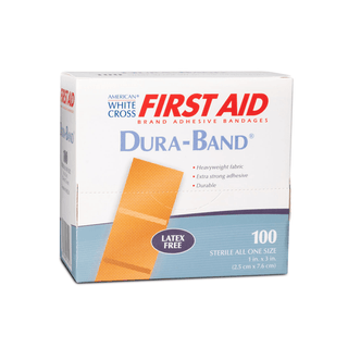 DUKAL DURABAND HEAVYWEIGHT FLEXIBLE BANDAGES - Adhesive Bandage, Fabric, Heavyweight, Flex, 3" x 1, Sterile, Bulk, 3000/cs | Quantity - 1x CS