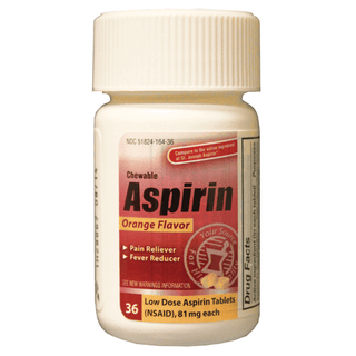 NEW WORLD IMPORTS CAREALL ASPIRIN - Aspirin, Chewable Tablets, 81mg, 36/btl, 24 btl/cs, Compare to St. Joseph Aspirin  | Quantity - 1x CS