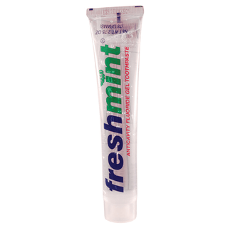 NEW WORLD IMPORTS FRESHMINT CLEAR GEL TOOTHPASTE - Single Use Anticavity Fluoride Gel Toothpaste Packet, 500/bx, 2 bx/cs | Quantity - 1x CS