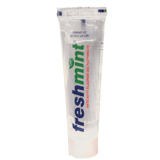 NEW WORLD IMPORTS FRESHMINT CLEAR GEL TOOTHPASTE - Single Use Anticavity Fluoride Gel Toothpaste Packet, 500/bx, 2 bx/cs | Quantity - 1x CS