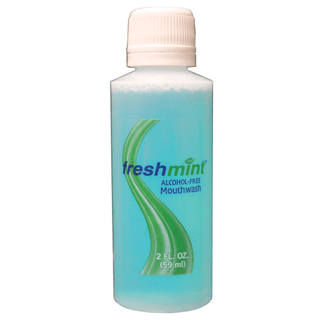 NEW WORLD IMPORTS FRESHMINT MOUTHWASH - Alcohol-Free Mouthwash, 4 oz, 60/cs (70 cs/plt) (Made in USA) (Please see document on Vendor Information Page for more details on proper use of this product)  | Quantity - 1x CS