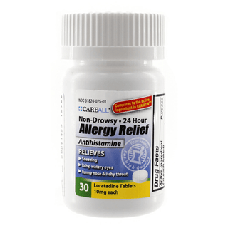 NEW WORLD IMPORTS CAREALL ANALGESIC RELIEF - Loratadine Allergy Relief, 10mg, Non-Drowsy, 24-Hour Formula, Compares to the active ingredient in Claritin Tablets, 30 ct, 24 btl/cs | Quantity - 1x CS