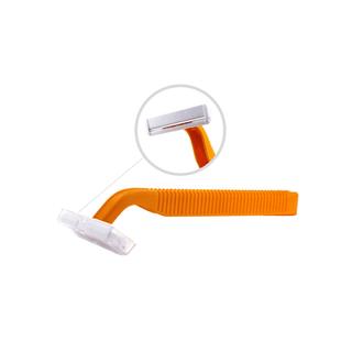NEW WORLD IMPORTS RAZORS - Razor, Single Blade, Short Handle, Orange with Clear Cover, 2.625"L, 100/bx, 10 bx/cs | Quantity - 1x CS