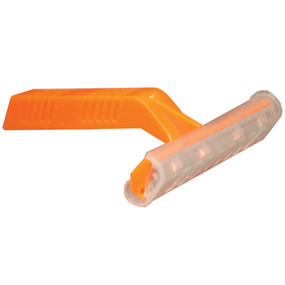 NEW WORLD IMPORTS RAZORS - Razor, Single Blade, Short Handle, Orange with Clear Cover, 2.625"L, 100/bx, 10 bx/cs | Quantity - 1x CS