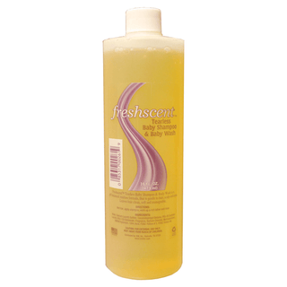 NEW WORLD IMPORTS FRESHSCENT SHAMPOOS & CONDITIONERS - Tearless Baby Shampoo & Body Wash, 16 oz, 12/cs (144 cs/plt) (Made in USA)  | Quantity - 1x CS