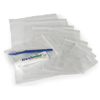 NEW WORLD IMPORTS RECLOSABLE BAGS - Reclosable Clear Bag with White Block, 4 mil, 3" x 4", 100/bg, 10 bg/cs (To Be DISCONTINUED) | Quantity - 1x CS