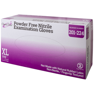 OMNI INTERNATIONAL OMNITRUST NITRILE POWDER FREE EXAMINATION GLOVE - Exam Glove, Nitrile, X-Large, Textured Fingers, Blue, Powder Free (PF), 200/bx, 10 bx/cs (See additional pricing for drop ship orders less than 1,000 cs) | Quantity - 1x CS