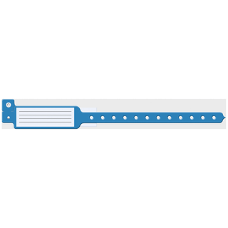 MEDICAL ID SOLUTIONS INSERT VINYL WRISTBANDS - Wristband, L-Shape, Insert Vinyl, White, 500/bx | Quantity - 1x BX
