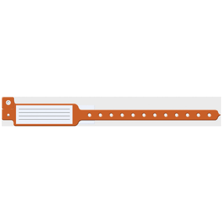 MEDICAL ID SOLUTIONS INSERT VINYL WRISTBANDS - Wristband, L-Shape, Insert Vinyl, White, 500/bx | Quantity - 1x BX