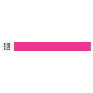 MEDICAL ID SOLUTIONS TYVEK WRISTBANDS - Wristband, Tyvek 1", Solid Pink, 1000/bx | Quantity - 1x BX