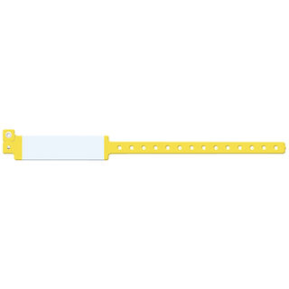 MEDICAL ID SOLUTIONS 12" VINYL WRISTBAND - IMPRINTER - Wristband, Adult, Imprinter Vinyl, Orange, 500/bx | Quantity - 1x BX