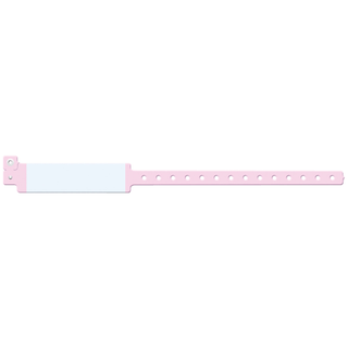 MEDICAL ID SOLUTIONS 12" VINYL WRISTBAND - IMPRINTER - Wristband, Adult, Imprinter Vinyl, Orange, 500/bx | Quantity - 1x BX