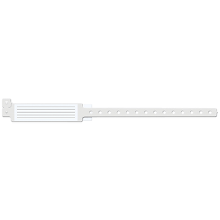 MEDICAL ID SOLUTIONS INSERT VINYL WRISTBANDS - Wristband, L-Shape, Insert Vinyl, White, 500/bx | Quantity - 1x BX