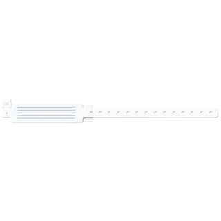 MEDICAL ID SOLUTIONS INSERT VINYL WRISTBANDS - Wristband, L-Shape, Insert Vinyl, White, 500/bx | Quantity - 1x BX