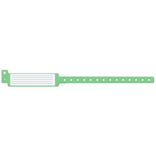 MEDICAL ID SOLUTIONS INSERT VINYL WRISTBANDS - Wristband, L-Shape, Insert Vinyl, White, 500/bx | Quantity - 1x BX