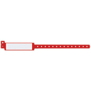 MEDICAL ID SOLUTIONS INSERT VINYL WRISTBANDS - Wristband, L-Shape, Insert Vinyl, White, 500/bx | Quantity - 1x BX