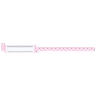 MEDICAL ID SOLUTIONS INSERT VINYL WRISTBANDS - Wristband, L-Shape, Insert Vinyl, White, 500/bx | Quantity - 1x BX
