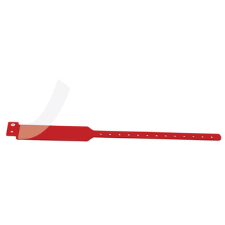 MEDICAL ID SOLUTIONS PROTECTIVE SHIELD TRI-LAMINATE WRISTBANDS - Wristband, Adult/ Pediatric, Tri-Laminate, Protective Shield, Red, 500/bx | Quantity - 1x BX