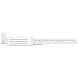 MEDICAL ID SOLUTIONS INSERT VINYL WRISTBANDS - Wristband, L-Shape, Insert Vinyl, White, 500/bx | Quantity - 1x BX
