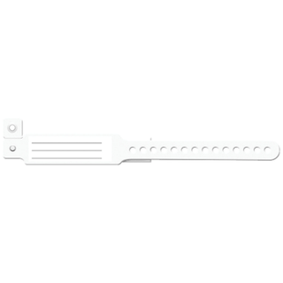MEDICAL ID SOLUTIONS INSERT VINYL WRISTBANDS - Wristband, L-Shape, Insert Vinyl, White, 500/bx | Quantity - 1x BX