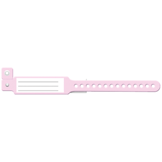 MEDICAL ID SOLUTIONS INSERT VINYL WRISTBANDS - Wristband, L-Shape, Insert Vinyl, White, 500/bx | Quantity - 1x BX