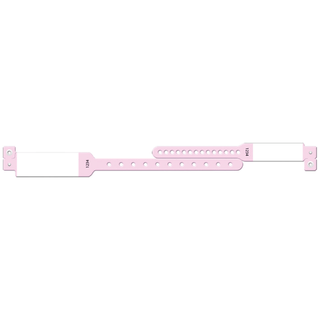 MEDICAL ID SOLUTIONS MOTHER-BABY WRISTBAND SETS - Wristband Set, 4-Part, Mother-Baby Set, Insert, Custom Printed, Pink, 100/bx | Quantity - 1x BX